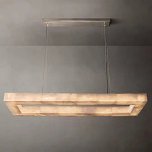 Load image into Gallery viewer, Teva Rectangular Alabaster Chandelier
