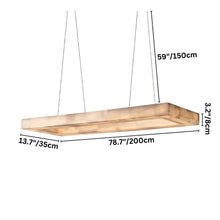 Carregar imagem no visualizador da galeria, Teva Rectangular Alabaster Chandelier

