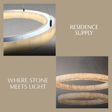 Carregar imagem no visualizador da galeria, Teva Round Alabaster Chandelier
