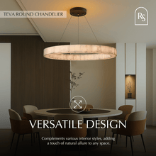 Carregar imagem no visualizador da galeria, Teva Round Alabaster Chandelier
