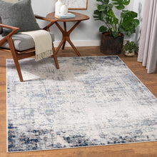 Load image into Gallery viewer, Texanna Abstract Blue/Gray Area Rug
