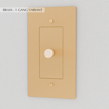 Load image into Gallery viewer, The Brass Dimmer Switch (1 to 5 Gang)
