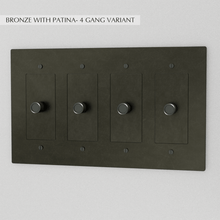 Load image into Gallery viewer, The Brass Dimmer Switch (1 to 5 Gang)
