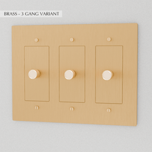 Load image into Gallery viewer, The Brass Dimmer Switch (1 to 5 Gang)
