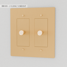 Load image into Gallery viewer, The Brass Dimmer Switch (1 to 5 Gang)
