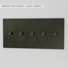Load image into Gallery viewer, The Brass Dimmer Switch (1 to 5 Gang)
