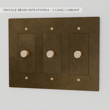 Load image into Gallery viewer, The Brass Dimmer Switch (1 to 5 Gang)
