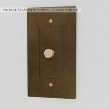 Load image into Gallery viewer, The Brass Dimmer Switch (1 to 5 Gang)
