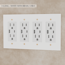 Load image into Gallery viewer, The Brass Outlet (1 to 4 Gang)
