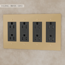 Load image into Gallery viewer, The Brass Outlet (1 to 4 Gang)
