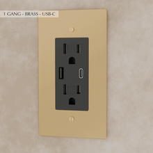 Load image into Gallery viewer, The Brass Outlet (1 to 4 Gang)
