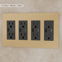 Load image into Gallery viewer, The Brass Outlet (1 to 4 Gang)
