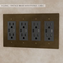 Load image into Gallery viewer, The Brass Outlet (1 to 4 Gang)

