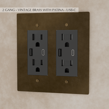 Load image into Gallery viewer, The Brass Outlet (1 to 4 Gang)

