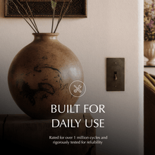 Load image into Gallery viewer, The Brass Toggle Switch (1 to 5 Gang)
