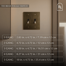 Load image into Gallery viewer, The Brass Toggle Switch (1 to 5 Gang)

