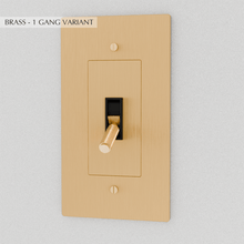 Load image into Gallery viewer, The Brass Toggle Switch (1 to 5 Gang)
