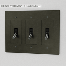 Load image into Gallery viewer, The Brass Toggle Switch (1 to 5 Gang)
