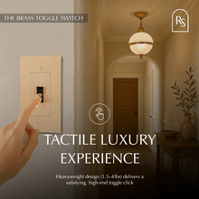 Load image into Gallery viewer, The Brass Toggle Switch (1 to 5 Gang)
