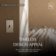 Load image into Gallery viewer, The Brass Toggle Switch (1 to 5 Gang)
