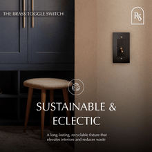 Load image into Gallery viewer, The Brass Toggle Switch (1 to 5 Gang)
