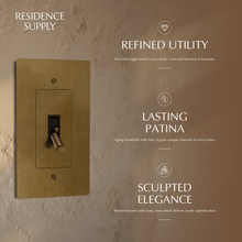 Load image into Gallery viewer, The Brass Toggle Switch (1 to 5 Gang)
