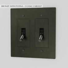Load image into Gallery viewer, The Brass Toggle Switch (1 to 5 Gang)
