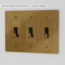 Load image into Gallery viewer, The Brass Toggle Switch (1 to 5 Gang)
