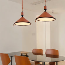 Load image into Gallery viewer, Tiferet Leather Pendant Light
