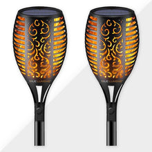 Load image into Gallery viewer, SolaFlame® | 96LED Flickering Flame Outdoor Solar Light | Dusk to Dawn | 2-Pack
