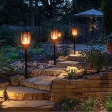 Load image into Gallery viewer, SolaFlame® | 96LED Flickering Flame Outdoor Solar Light | Dusk to Dawn | 2-Pack

