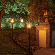 Load image into Gallery viewer, SolaFlame® | 96LED Flickering Flame Outdoor Solar Light | Dusk to Dawn | 2-Pack
