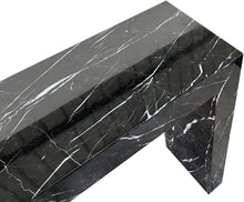 Load image into Gallery viewer, Toros Black Marble Rectangular Console Polished (W)12&quot; (L)40&quot; (H)30&quot;
