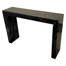 Load image into Gallery viewer, Toros Black Marble Rectangular Console Polished (W)12&quot; (L)40&quot; (H)30&quot;
