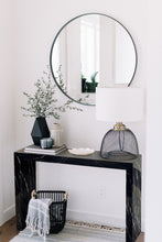 Load image into Gallery viewer, Toros Black Marble Rectangular Console Polished (W)12&quot; (L)40&quot; (H)30&quot;
