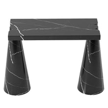 Load image into Gallery viewer, Toros Black Marble Designer Cone Shape Legs Console Polished
