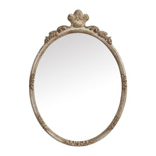 Load image into Gallery viewer, Traditioanl Oval Mirror With Wood Frame Rustic Decor Wall Mirror
