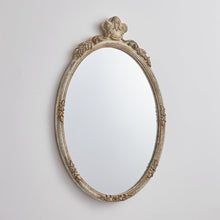 Load image into Gallery viewer, Traditioanl Oval Mirror With Wood Frame Rustic Decor Wall Mirror
