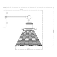 Load image into Gallery viewer, Traditional 1-Light Golden Wall Light
