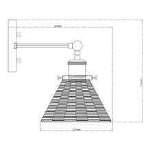 Load image into Gallery viewer, Traditional 1-Light Golden Wall Light
