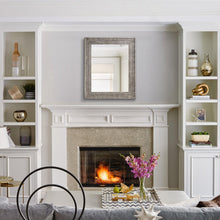 Cargar imagen en el visor de la galería, Traditional Rectangle Framed Gray Decorative Mirror
