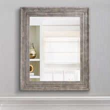 Load image into Gallery viewer, Traditional Rectangle Framed Gray Decorative Mirror
