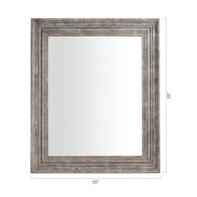 Load image into Gallery viewer, Traditional Rectangle Framed Gray Decorative Mirror
