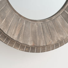 Load image into Gallery viewer, Traditional Round Decorative Wood Farmhouse Wall Mirror
