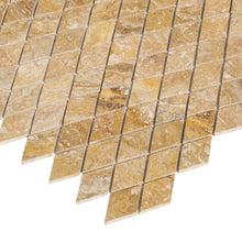 Load image into Gallery viewer, Scabos Travertine Diamond Mosaic Floor and Wall Tile - Livfloors Collection
