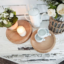 Load image into Gallery viewer, Fluted Wooden Display Trays, Set of Two
