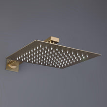 Carregar imagem no visualizador da galeria, Trinidad 1-Spray Square High Pressure Wall Bar Shower Kit
