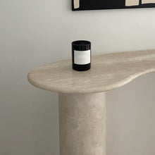 Load image into Gallery viewer, Troia Light Travertine Designer Console Filled and Honed (W)15&quot; (L)48&quot; (H)36&quot;
