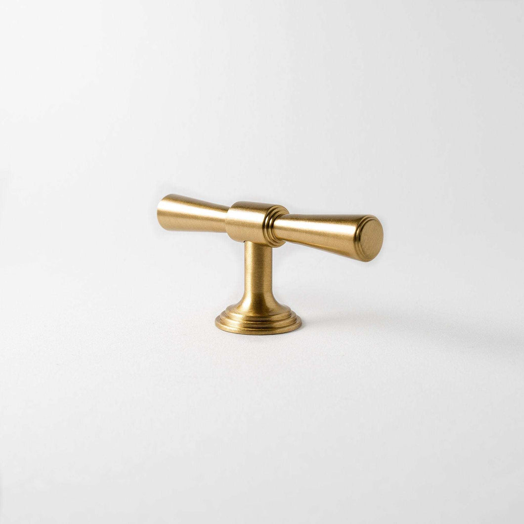 Tuxedo Knob, Solid Brass Cabinet Knob