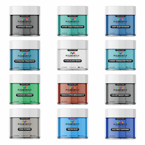 UltraClear Epoxy Epoxy Colors 51g Mica Powder Pigments 12 Bundle Pack